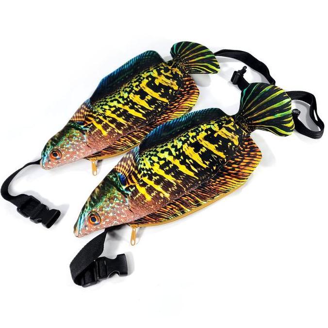 Promo Tas Selempang Punggung Dada Ikan Gabus Channa Sunmori Mancing Mania Tas Buckle Bumbag COD