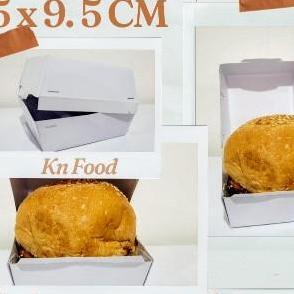 Box Kardus Burger Polos 50 Pcs Paaging Kemasan Burger 50Pcs