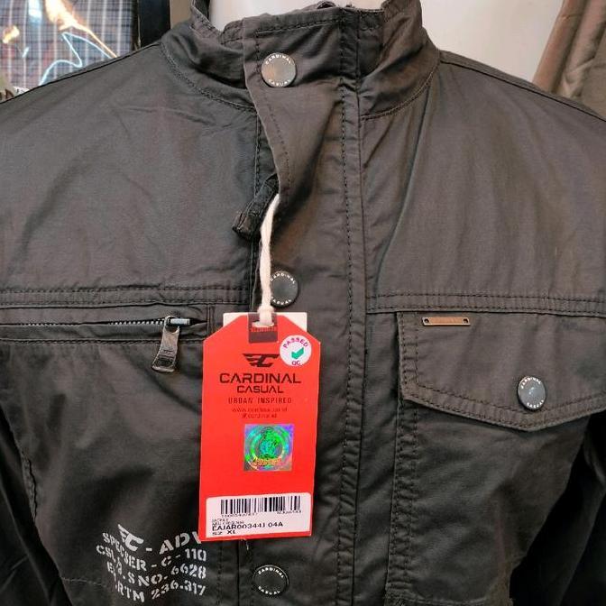 Promo PROMO Jaket Casual CARDINAL Katun Garansi Original EAJAR344 COD