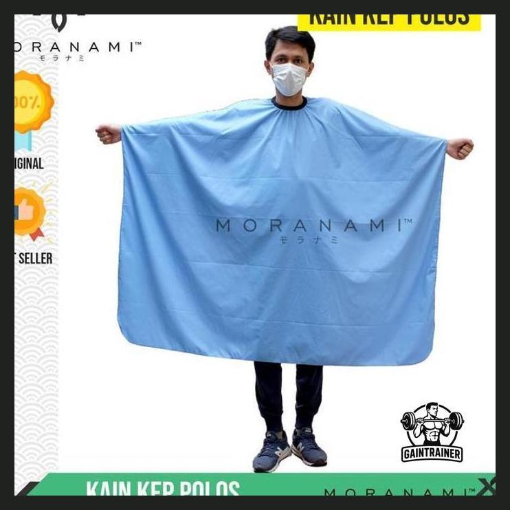 (BARBER) KAIN KEP KIP CUKUR RAMBUT KAIN PANGKAS RAMBUT MOTIF WARNA POLOS BIRU POTONG RAMBUT CUKUR