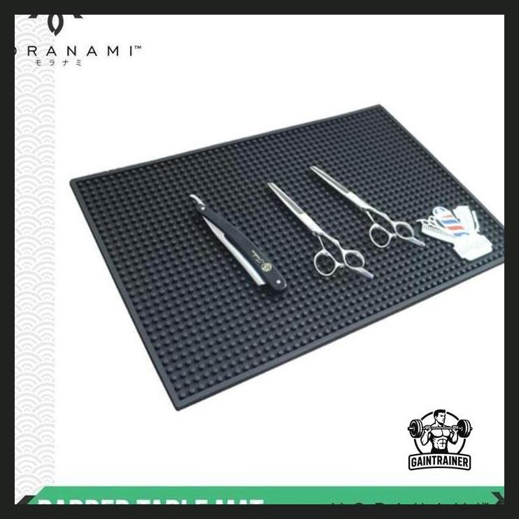 (BARBER) BARBER ANTI SLIP MAT TABLE MAT KARET TATAKAN ALAS MEJA CLIPPER POTONG RAMBUT CUKUR