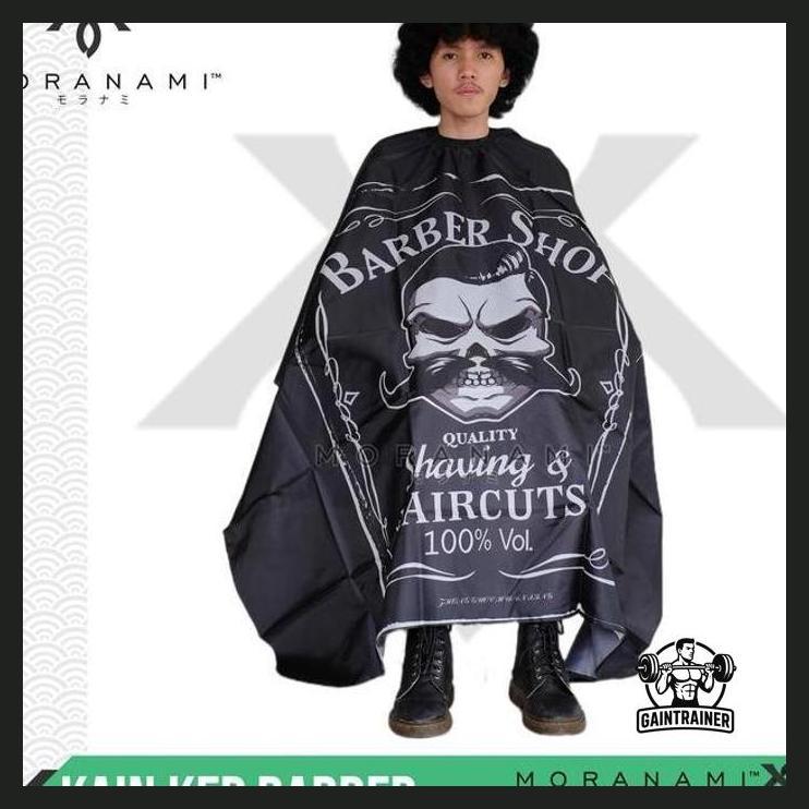 (BARBER) KAIN KEP KIP CUKUR RAMBUT KAIN PANGKAS RAMBUT KAIN BARBER TENGKORAK KUMIS POTONG RAMBUT CUK