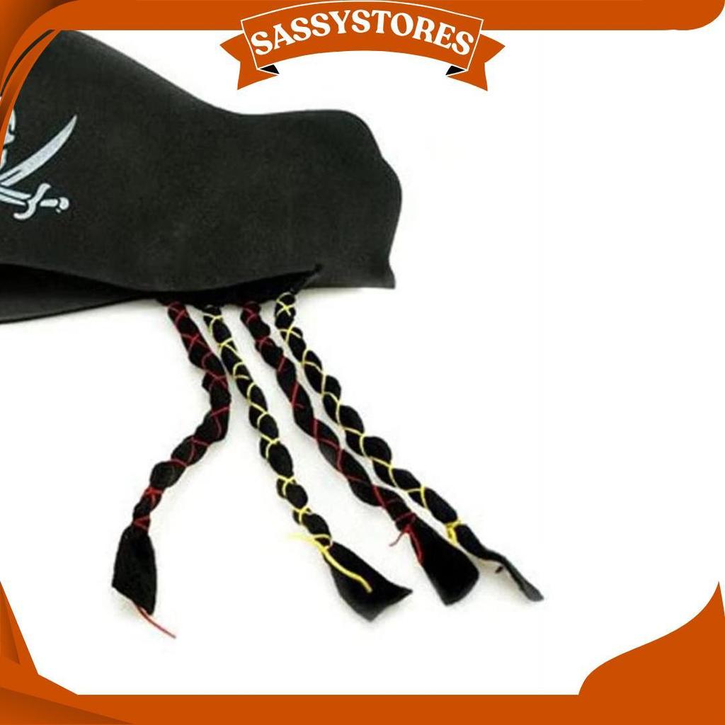 Cosplay Topi Kepang Bajak Laut Jack Sparrow Ori