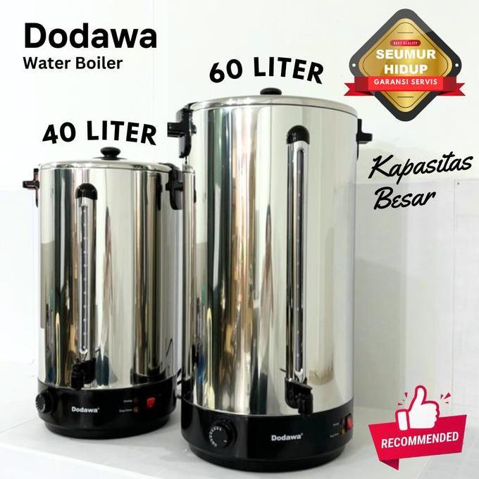 Water Boiler Stainless 40 Liter / 60 Liter dengan Tombol pengatur suhu / Pemanas air listrik Kapasit