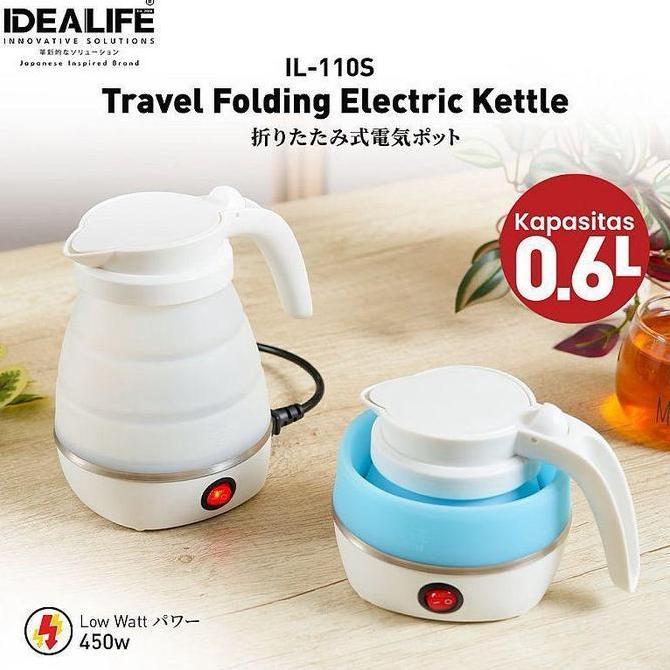 Teko Listrik Lipat Idealife Il 110s Travel Folding Electric Kettle - Teko Listrik Lipat (0.6liter)