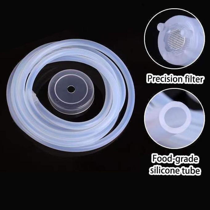 1.5m Selang Silikon Pompa Galon Elektrik / Pipa Selang Hisap Air Dispenser Galon /304 Pipa Selang Ai