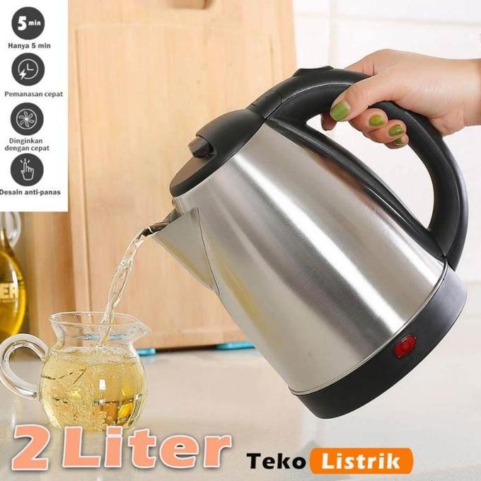 Teko Listrik Stainless Teko Pemanas Air Otomatis Mayama 2 Liter - Teko Elektrik 2 Liter
