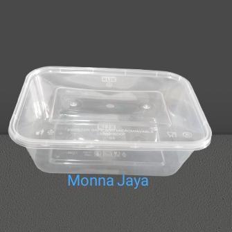 Thinwall Rectangle 750ml-Thinwall Persegi Panjang 750ml- Merk HiBA/GARSEN - Kotak Makan Plastik Isi 