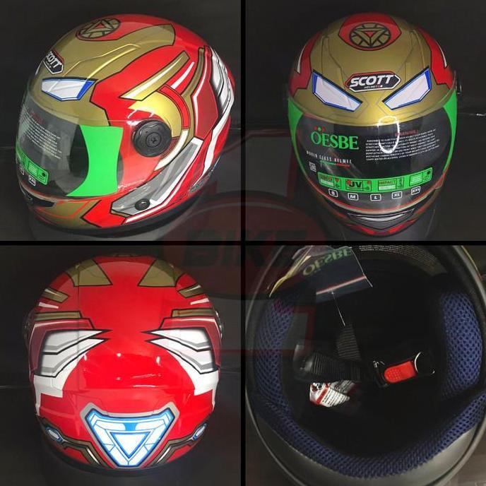 Helm Full Face Anak Scott/ helm full face anak anak cowok/ Helm Junior