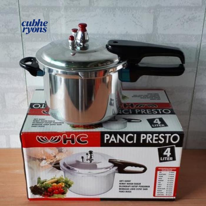 Promo Er-23 Hc Panci Presto Pelunak 4, 8, 12 Liter Anti Karat Original He13
