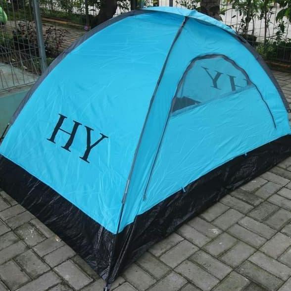 Tenda Camping Dome Kapasitas 2 - 3 Orang Gunung Kemah Waterproof