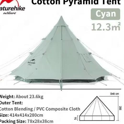 Tenda Cotton Series Naturehike Nh20Zp005 Camping Glamping Safari