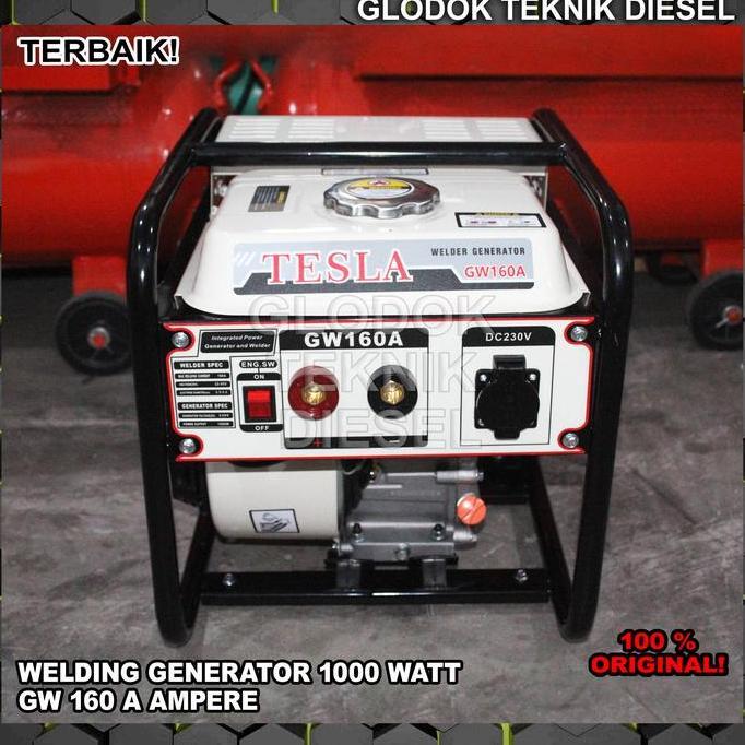Genset Las 160 Ampere Gw160A Welding Generator Tesla Gw-160A Original Kualitas Terbaik Harga Termura