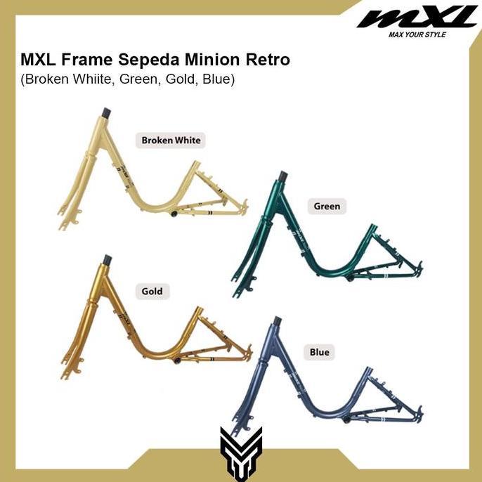 MXL Frame Sepeda Minion Retro Ukuran 20" Bahan Steel Bicycle Frame