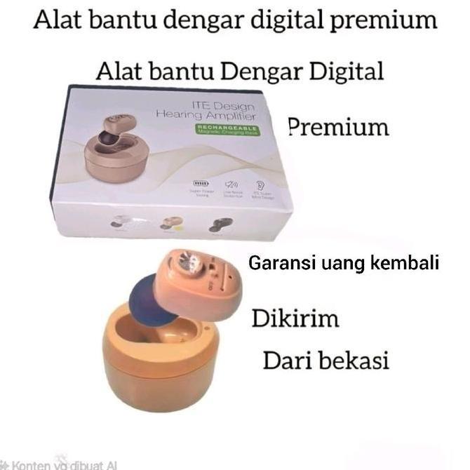 Alat Bantu Dengar Telinga Dalam Cic Terkecil Bisa Cas Rechargeable