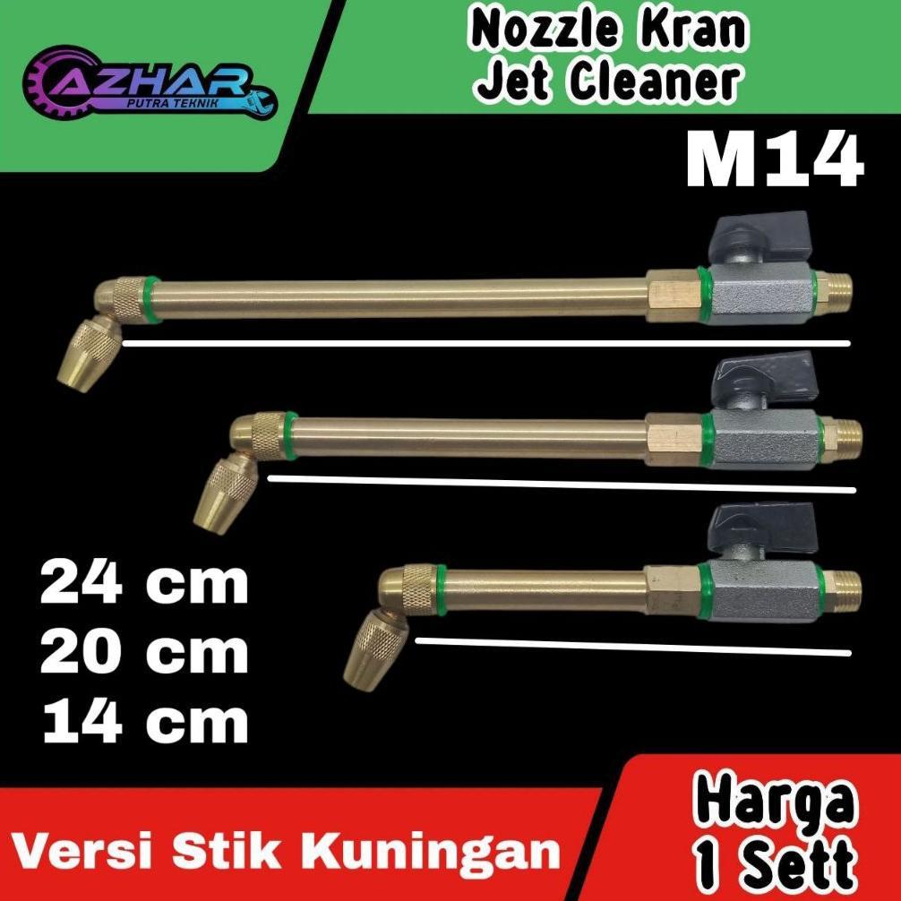 M14 Kran Segitiga Nozzle Jet Cleaner Versi Stik Kuningan Lakoni Laguna Cuci Ac Bengkok Nozzle jet cl