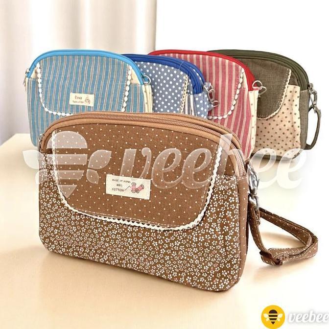 `````````] Tas Selempang Bulat Remaja Dewasa Korean Style | Sling Bag Kanvas Kekinian