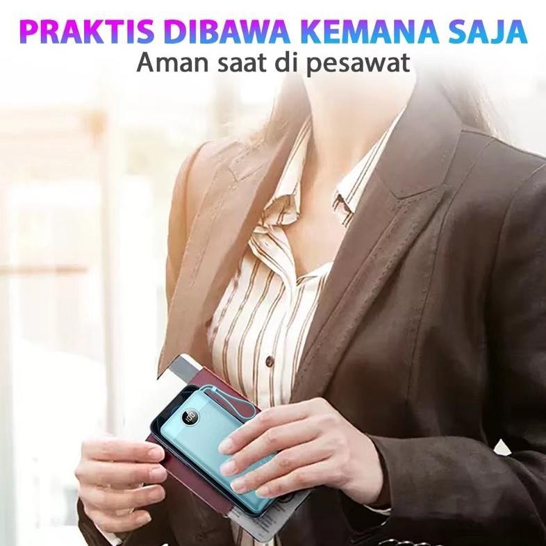 powerbank MOFIT M19 10.000mAh dengan lampu indikator LED output 12watt Powerbank