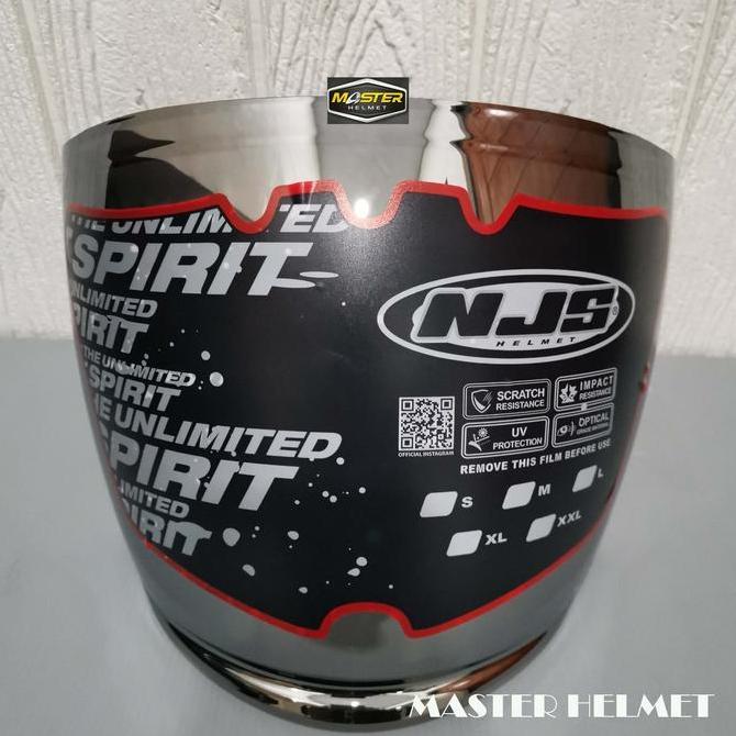 Kaca/Visor Iridium Silver Helm NJS Kairos Kairos