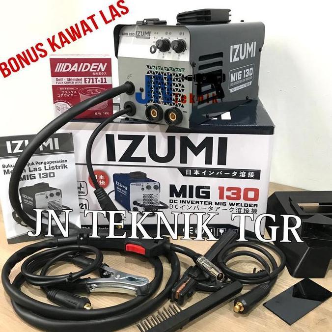 Promo Mesin Las Izumi Mig 130 Tanpa Gas / Bisa Gas / Travo Las Izumi Mig 130 Cod