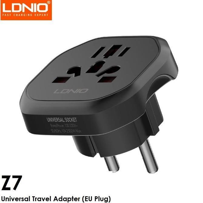 LDNIO Z7 - Universal Travel Adapter (EU PLUG) - Travel Adapter dari LDNIO