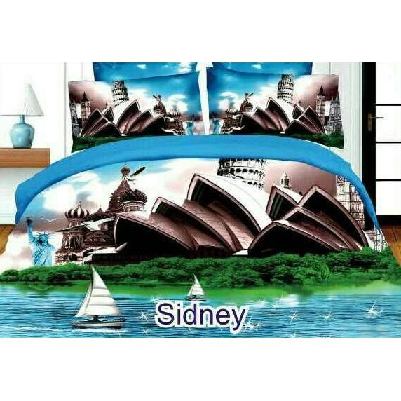 Bedcover Grand Shyra 5 Dimensi Motif Sidney 180X20