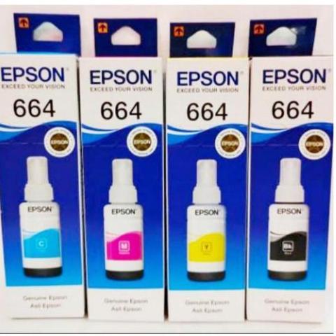 Tinta Epson T664 Black / New Kemasan