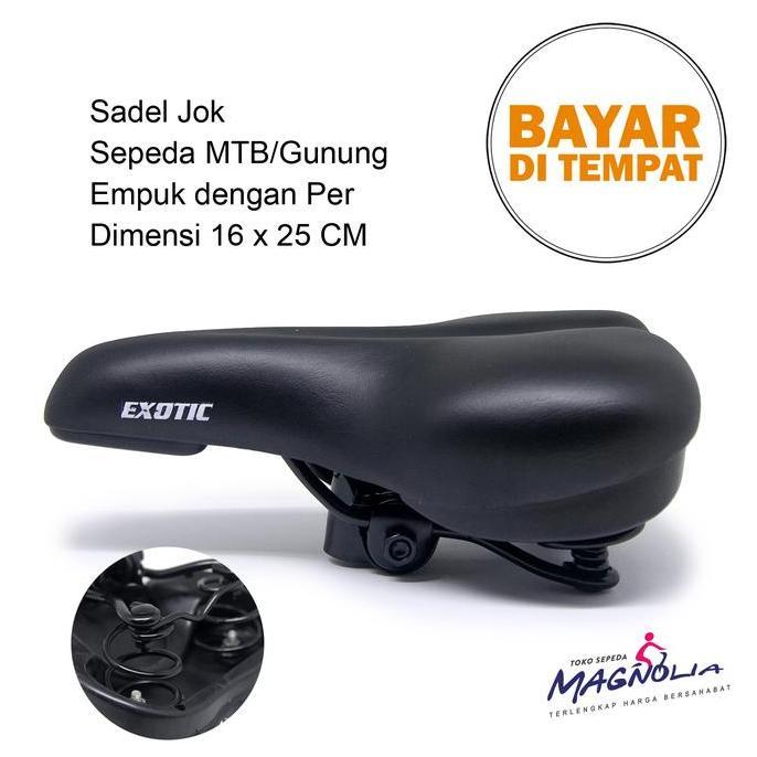 Promo Sadel Jok Sepeda Gunung MTB CTB Seli Empuk Dewasa Merk Exotic COD