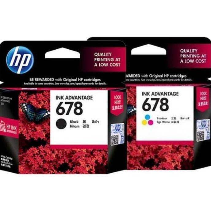 HP Tinta Catridge 678 Black/Color for Printer 1515, 2545