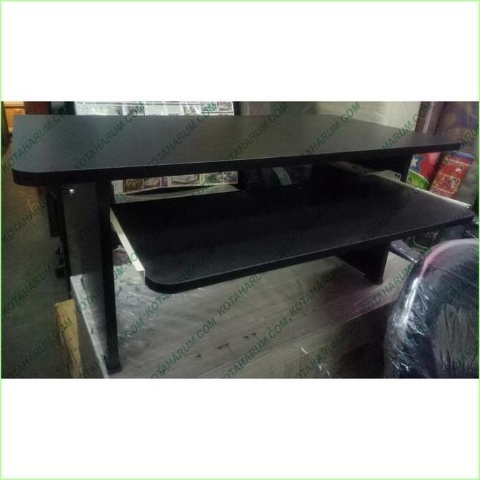 meja komputer / laptop lesehan sederhana kuat kokoh kayu
