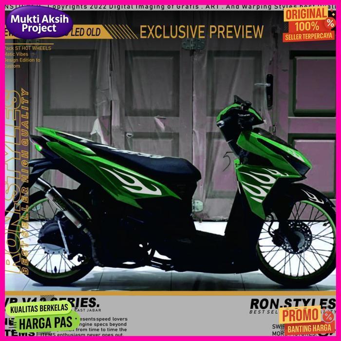 Quality V12 Cutting Sticker Striping Vario 125-150 Led New Design Api Hot Wheels Striping Vario Api 