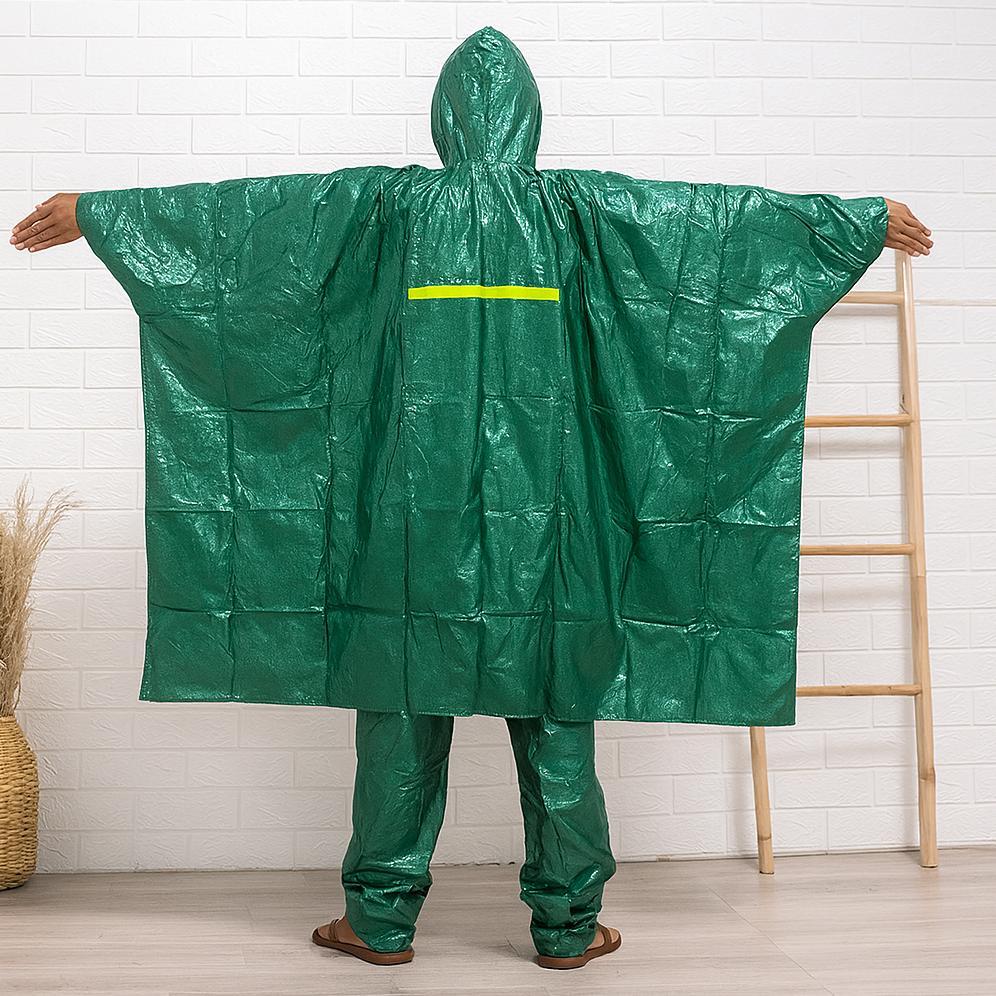 Jas Hujan Tiger Head Poncho Celana PVC Abu Jas Hujan