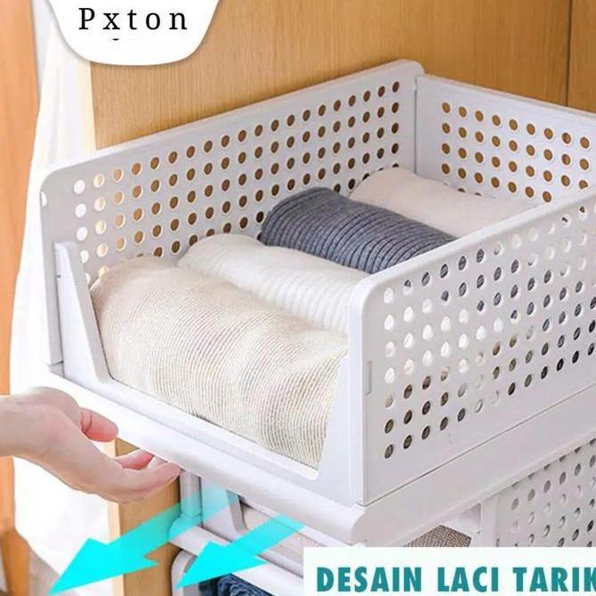 RAK LACI LIPAT / STORAGE BOX / RAK PAKAIAN SUSUN Barang Rak Baju Tempat Baju Rak Laci Storage LEMARI