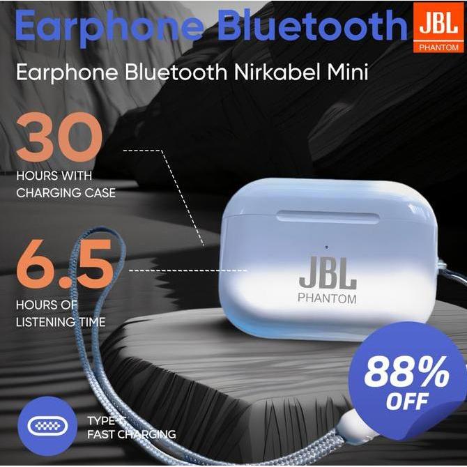 JBL Phantom H50 Headset Gaming Kompetitif Edisi Baru - Baterai Tahan Lama, Dual Mikrofon, Bass Ngeba