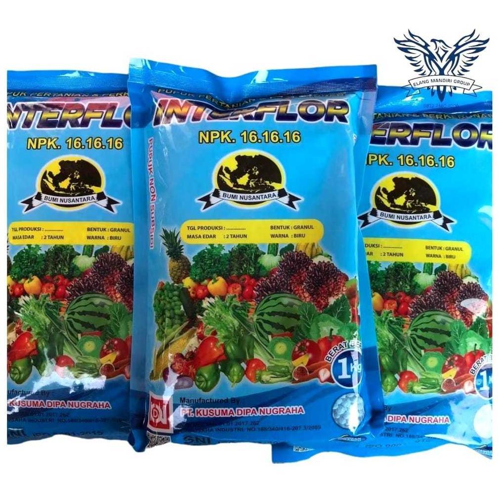 Promo Cod Interflor 1Kg Pupuk Npk 16 16 16 Pupuk Untuk Pertumbuhan Tanaman ....