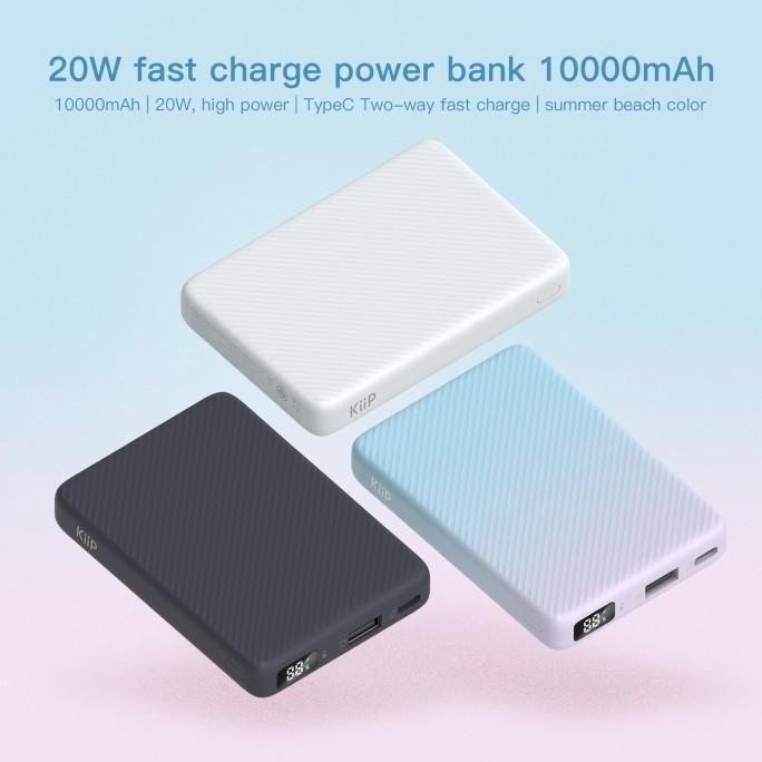 KiiP E48 / E-48 Powerbank Power Bank Fast Charging 20W Quick Charge TYPE C PD