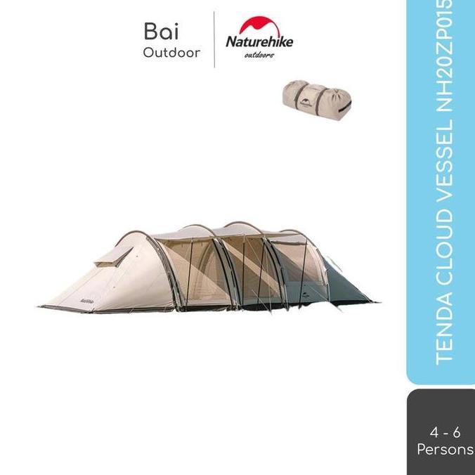 Tenda Camping / Glamping / Tunnel Cloud Vessel Naturehike Nh20Zp015