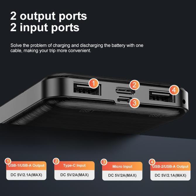 KUULAA KL-YD33 Super Cheap 10000mAh Power Bank