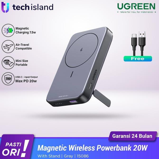 Ugreen Wireless Magnetic Powerbank Magsafe 20W PD Fast Charging Mini