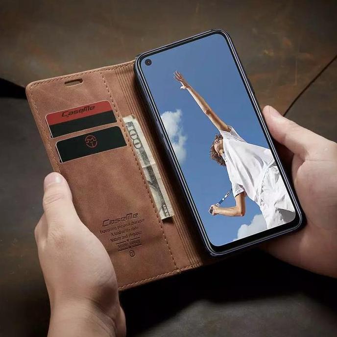 DS61 - OPPO A92 Flip Case Caseme Dompet hp kulit lipat restro