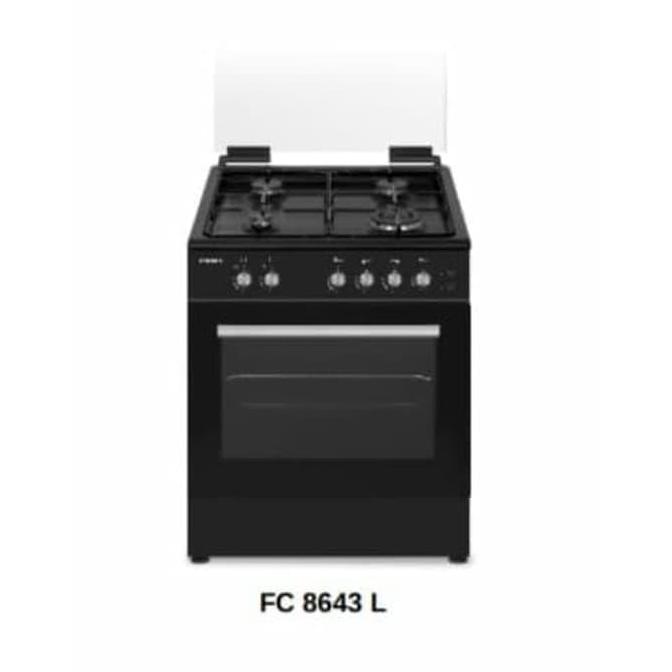 TERBARU - Modena FC8643L Kompor gas Freestanding hitam 4 tungku full oven full safety auto gnition 6