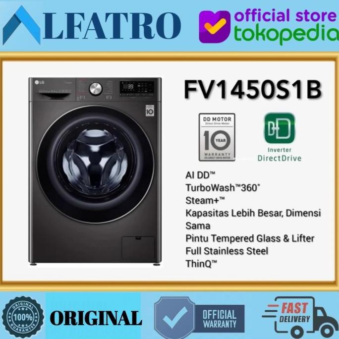 TERBARU - MESIN CUCI FRONT LOADING LG FV1450S1B