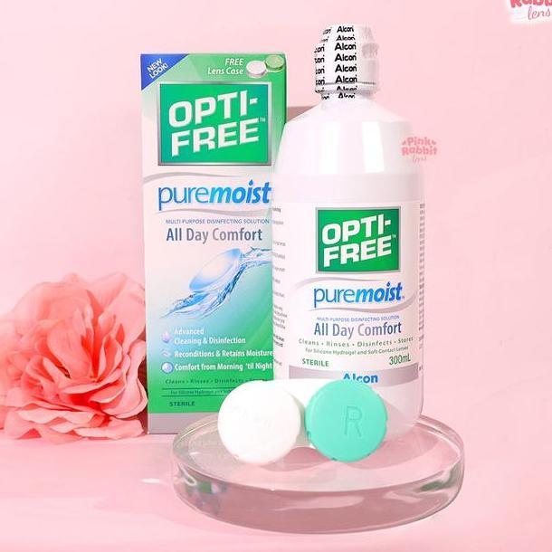 Optifree Puremoist 300Ml Cairan Softlens Moist Multi Puose Disinfecting Solution