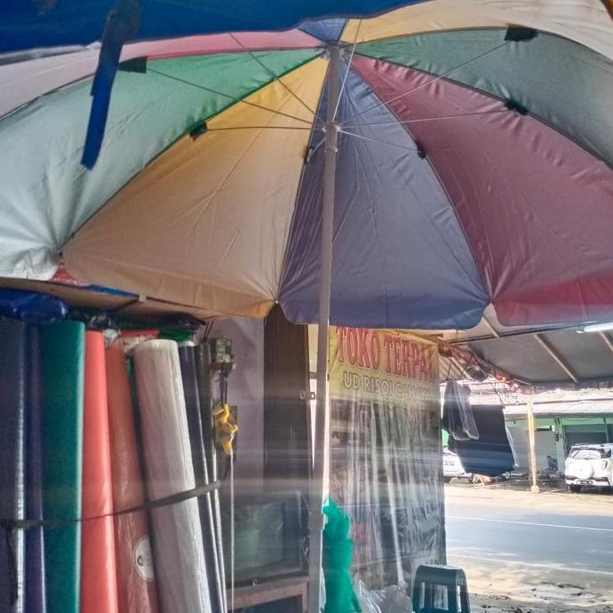 Promo Payung Tenda Pelangi Dm 300 Super Jumbo Payung Bazar Pantai Pelangi Cod