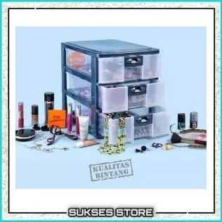 Laci Container A4 3 Susun / Laci Susun Container Serbaguna / Rak Susun Kotak Obat Dokumen Surat WAR