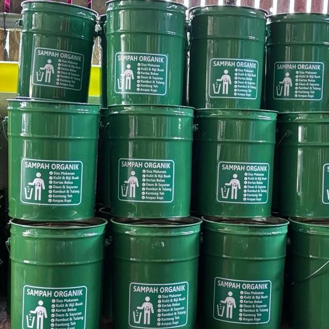 Sangkara Tong Sampah Aesthetic Tong Sampah Kaleng Besar Ukuran 25L / 20Kg (Besi)