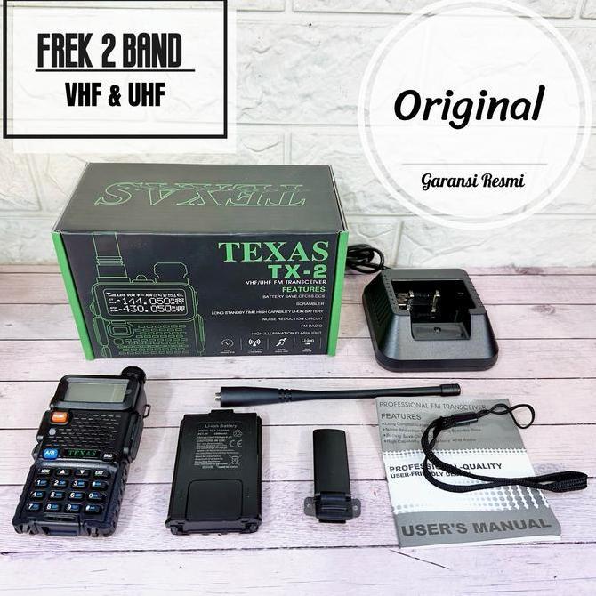 HT Texas TX 2 / HT Dual Band / Handy Talkie Texas TX2 Original