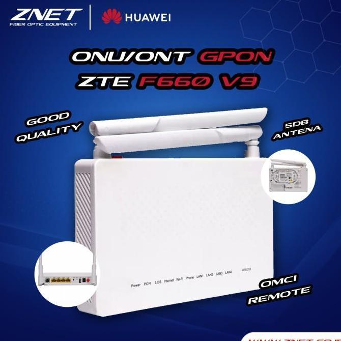 New New zte f660.v9 GPON ont ZXHN F660 v9 support Static Pppoe dan Bridge Original