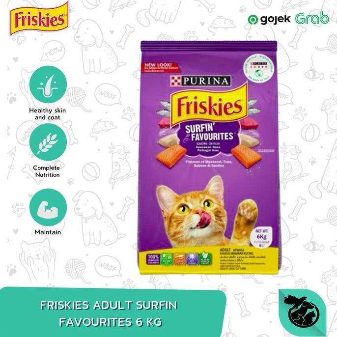 TERLARIS - Makanan Kucing Friskies Surfin & Turfin Favorites 7 kg / Friskies 7Kg