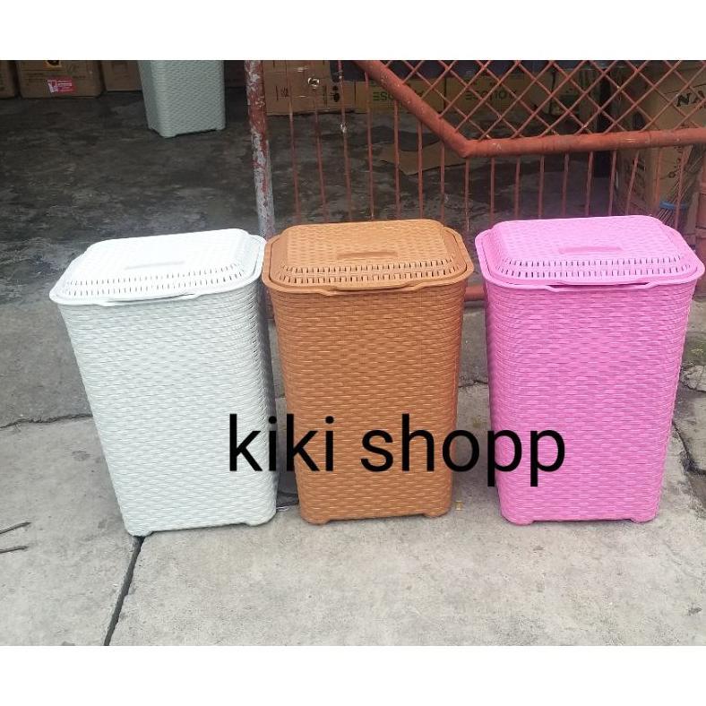 keranjang laundry baju  club plastik rotan / Keranjang Laundry